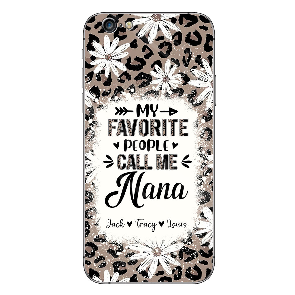 Daisy Leopard Grandma - Personalized Mother's Day Grandma Phone Case
