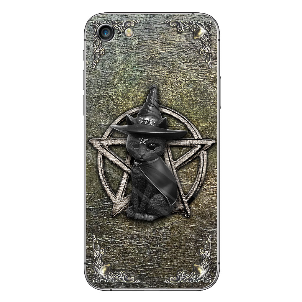 Mystical Witch - Personalized Halloween Black Cat Phone Case With 3D Pattern Print