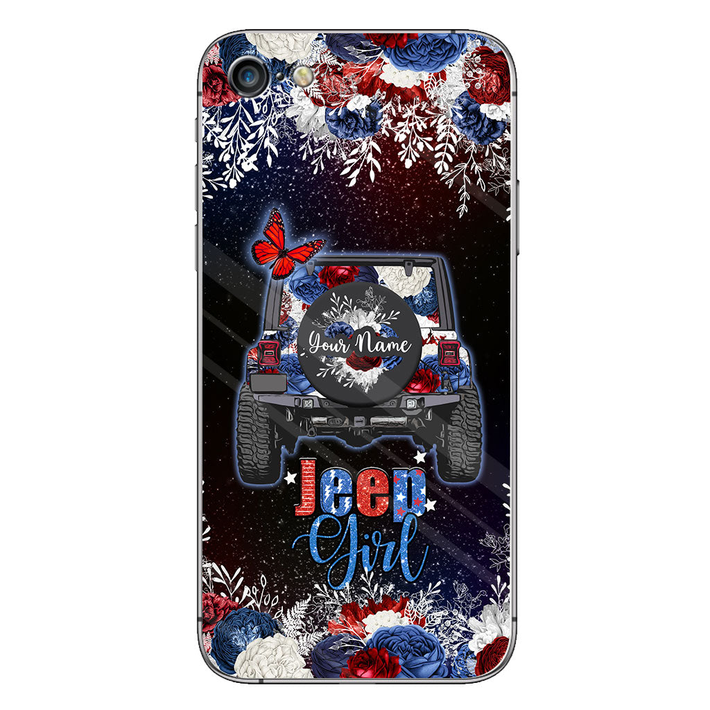 American Girl - Personalized Independence Day Car Phone Case