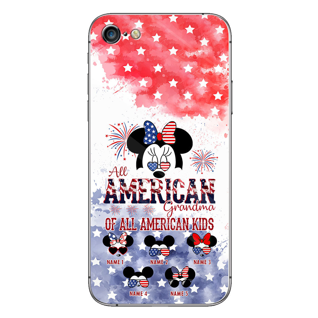 All American Grandma - Personalized Independence Day Phone Case
