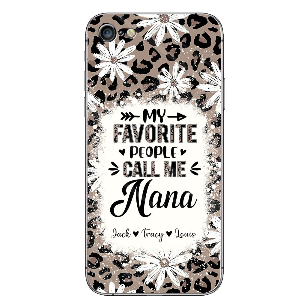 Daisy Leopard Grandma - Personalized Mother's Day Grandma Phone Case
