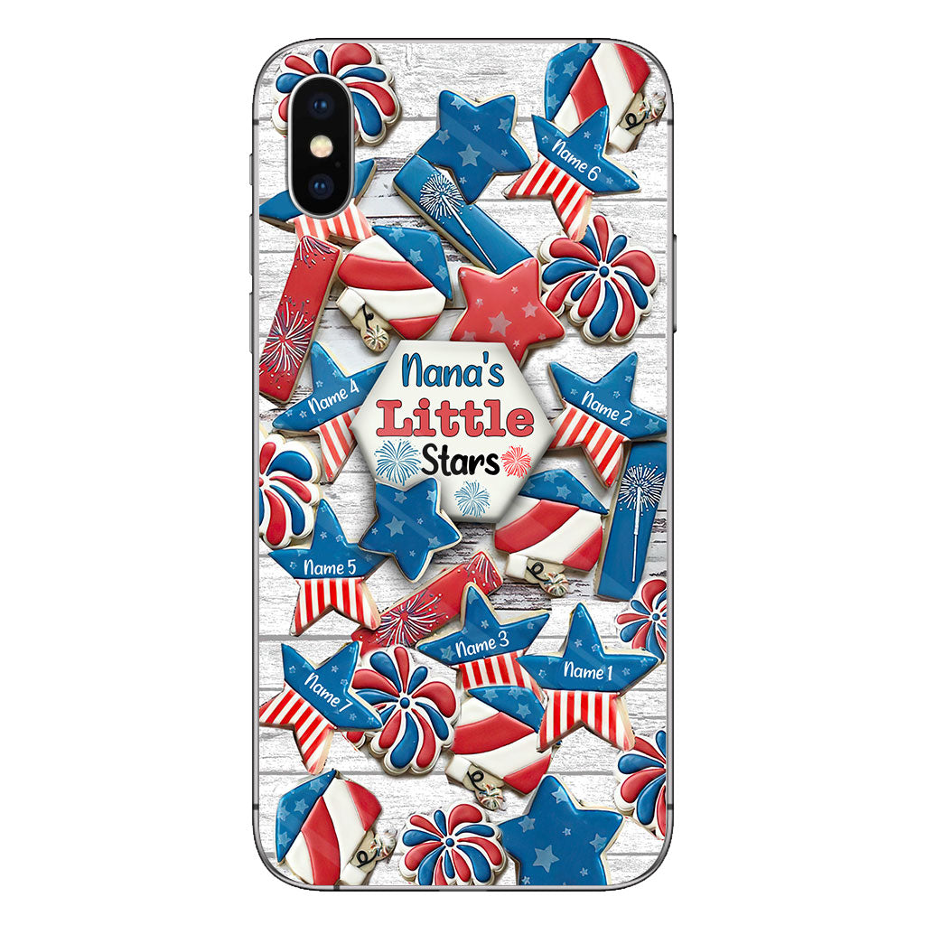 Nana's Little Stars - Personalized Independence Day Grandma Phone Case