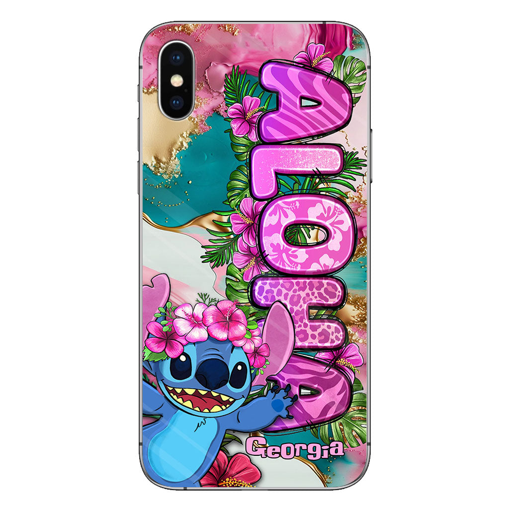 Ohana Tropical Colorful Leopard - Personalized Ohana Phone case