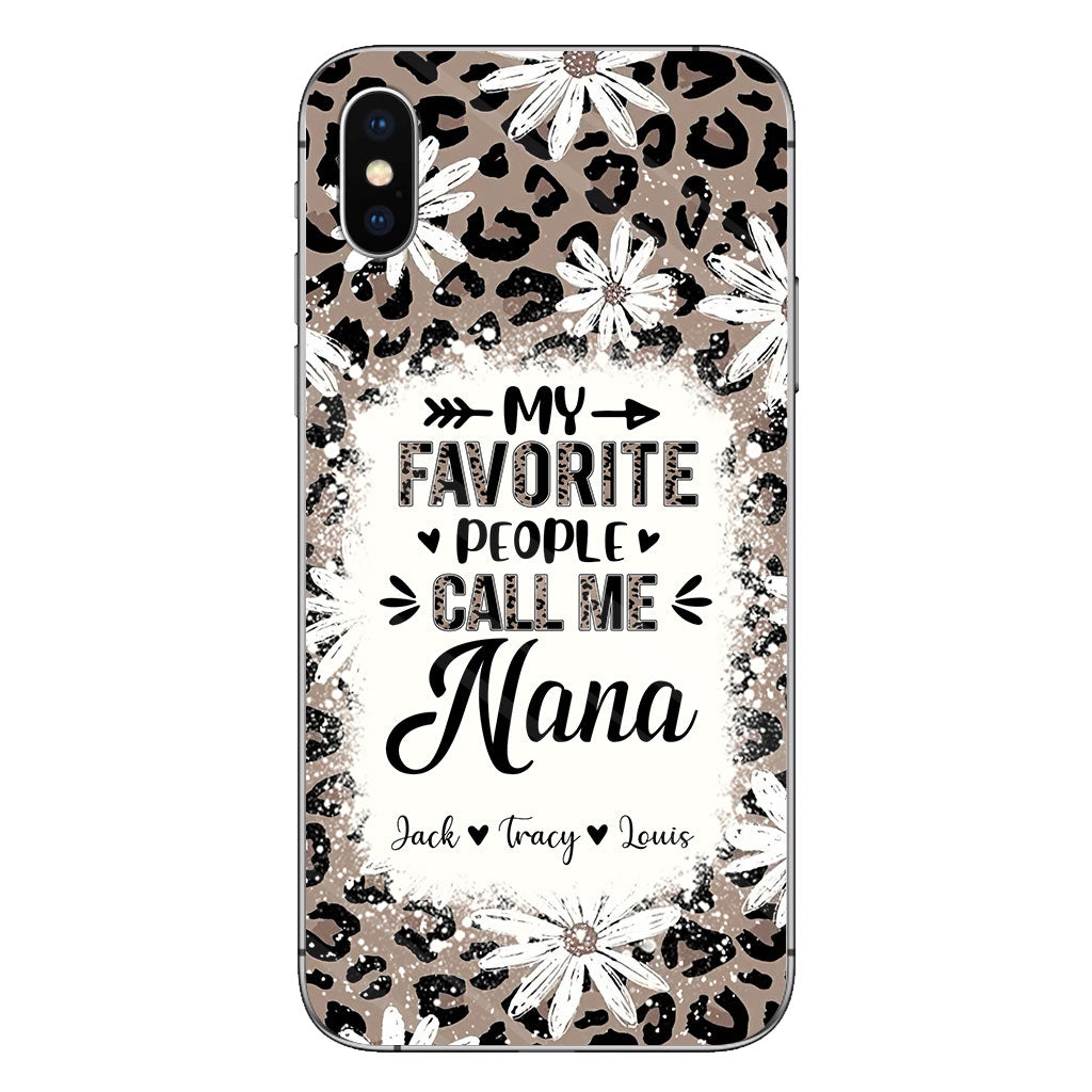 Daisy Leopard Grandma - Personalized Mother's Day Grandma Phone Case