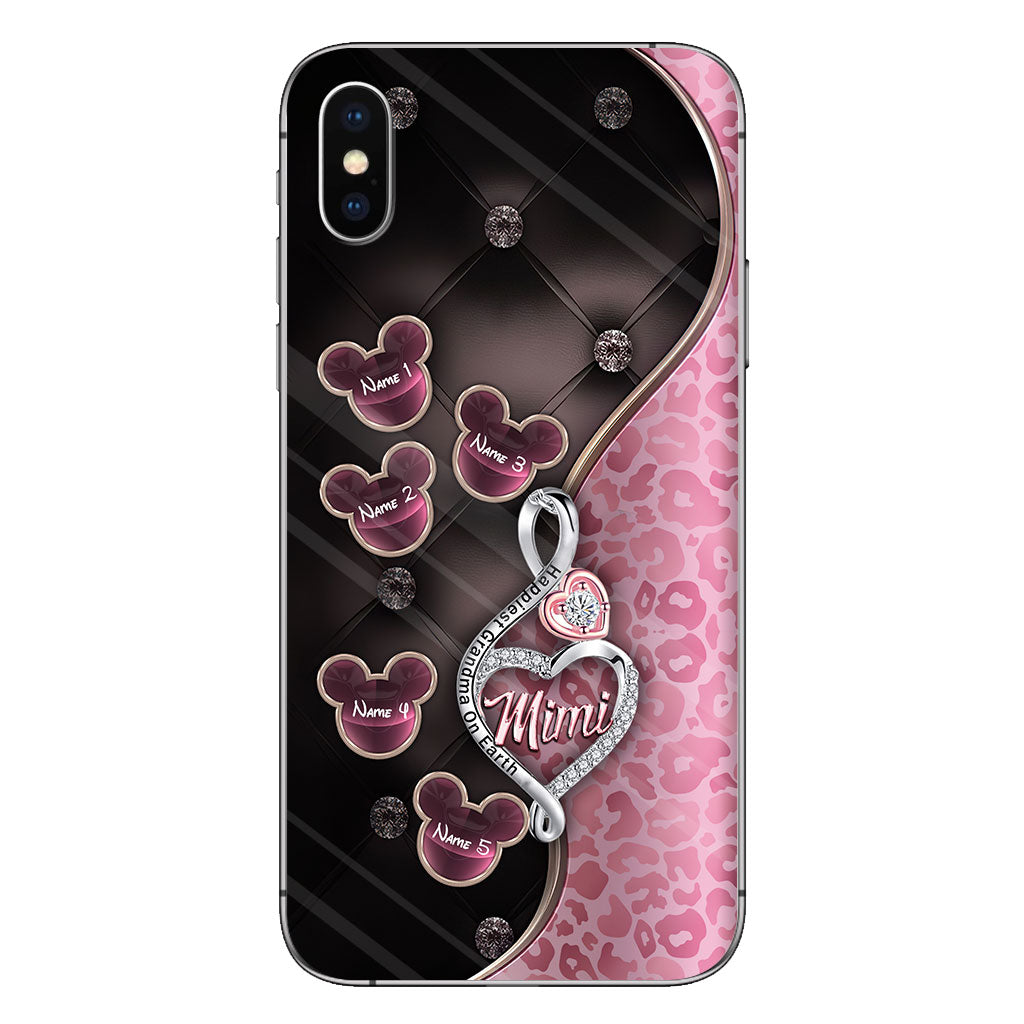 Happiest Grandma On Earth Rose Gold - Personalized Mother's Day Grandma Phone Case