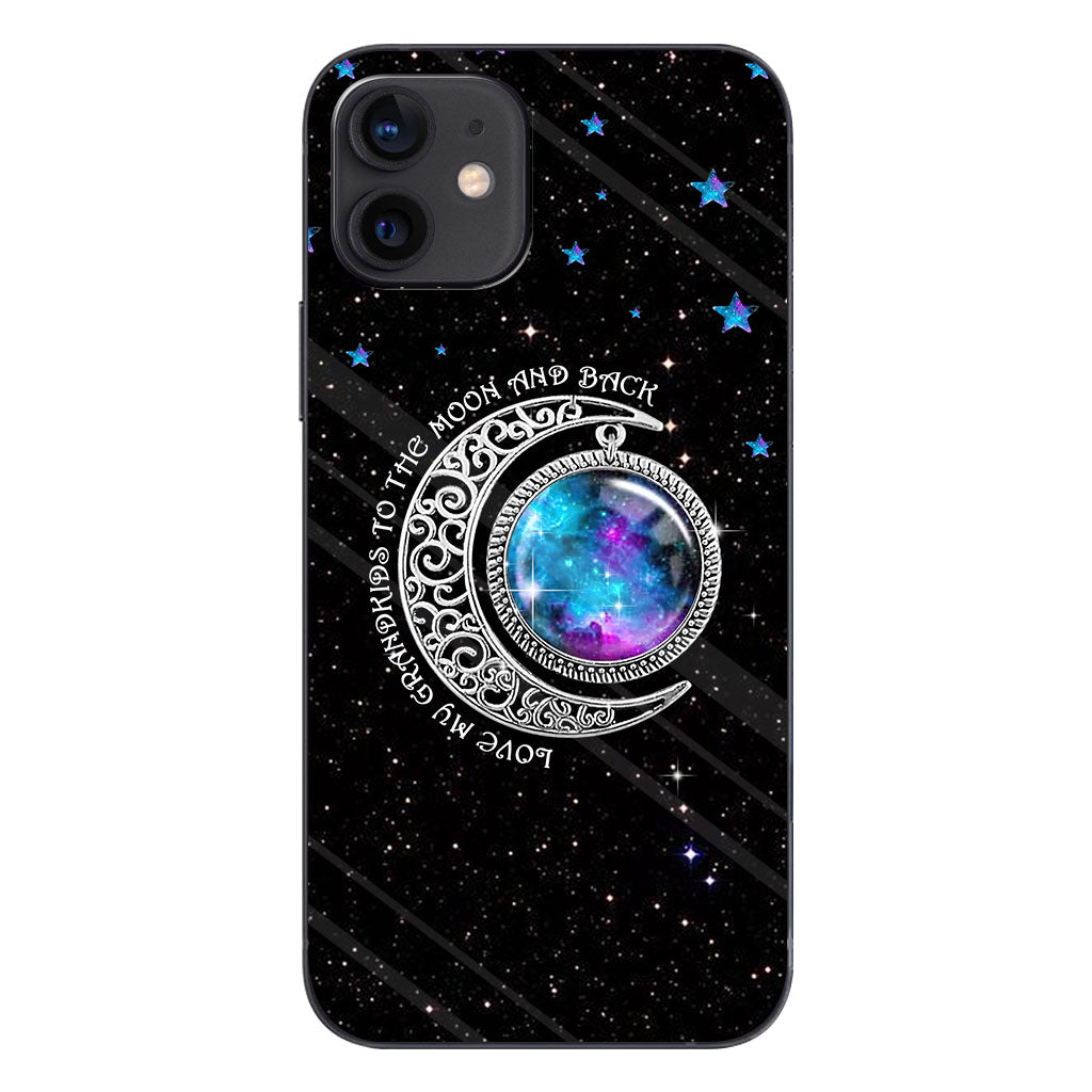 Love My Grandchildren To The Moon And Back - Grandma Personalized Phone Case
