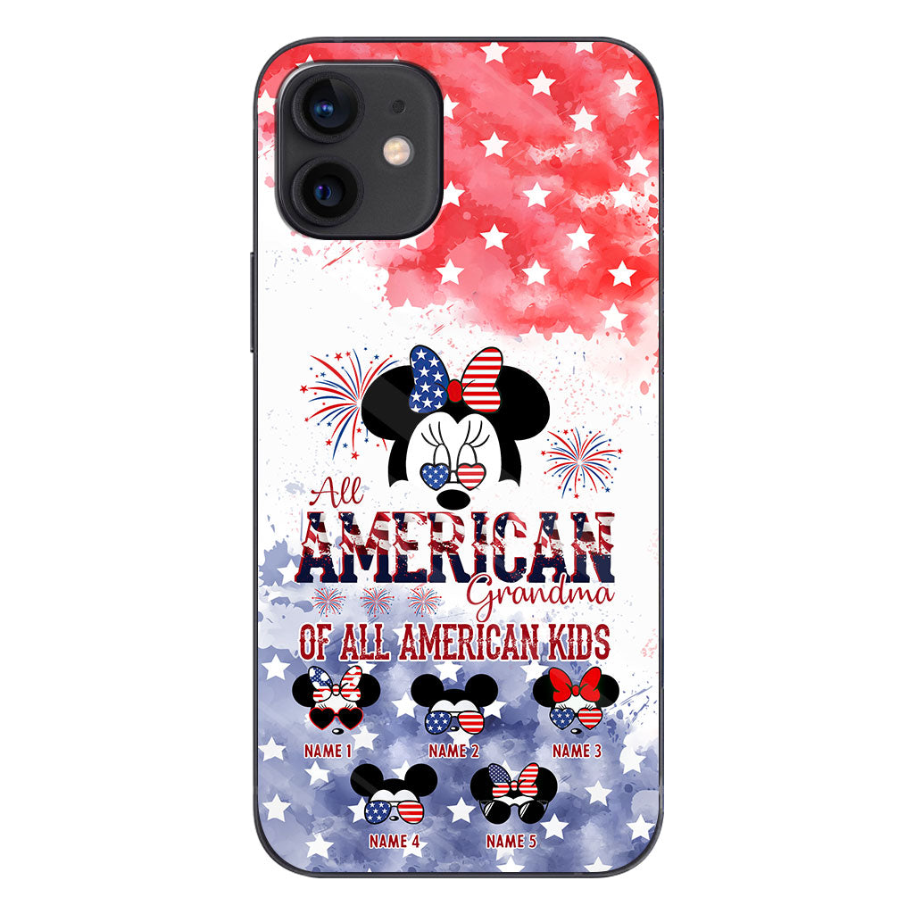 All American Grandma - Personalized Independence Day Phone Case