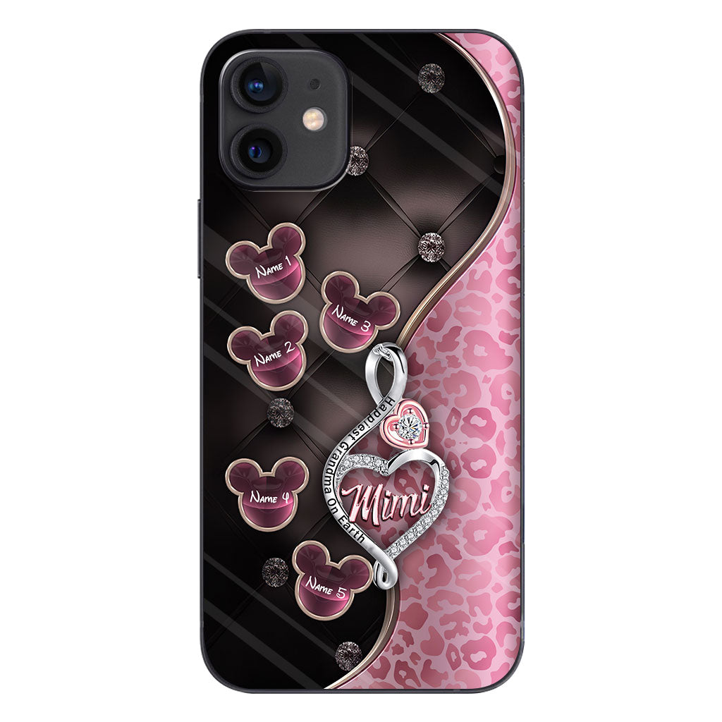Happiest Grandma On Earth Rose Gold - Personalized Mother's Day Grandma Phone Case