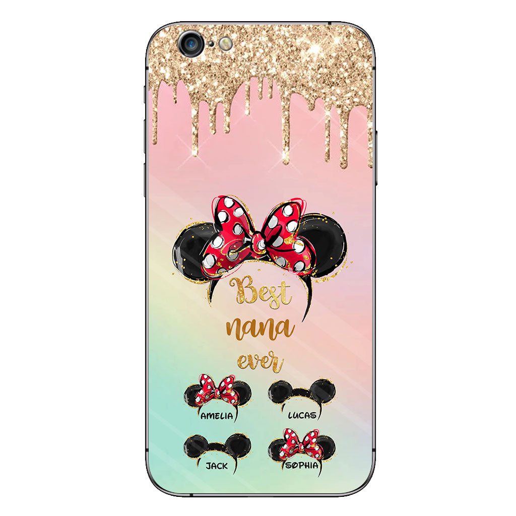 Happiest Nana Ever - Personalized Mother's Day Mouse Phone Case