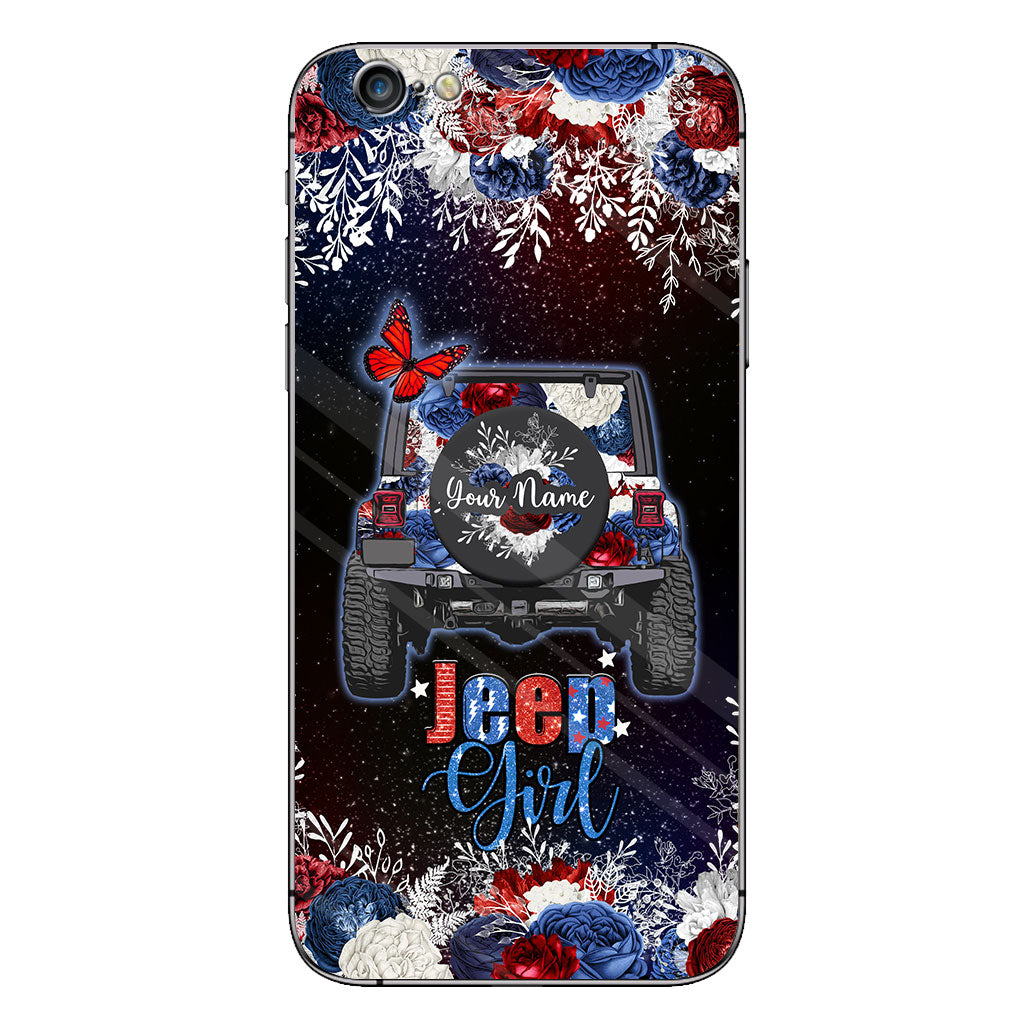 American Girl - Personalized Independence Day Car Phone Case