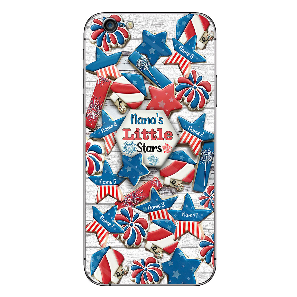 Nana's Little Stars - Personalized Independence Day Grandma Phone Case