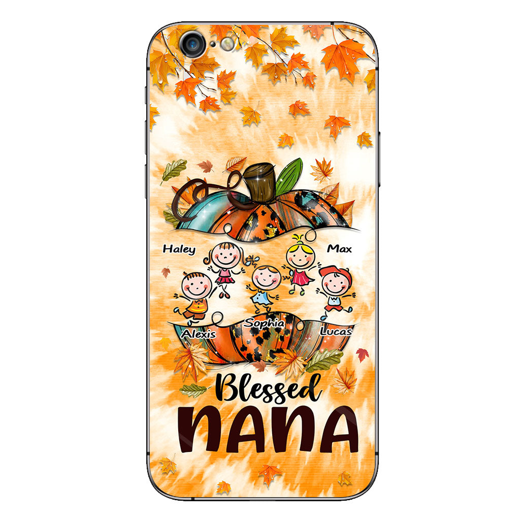 Blessed Nana - Personalized Thanksgiving Grandma Phone Case