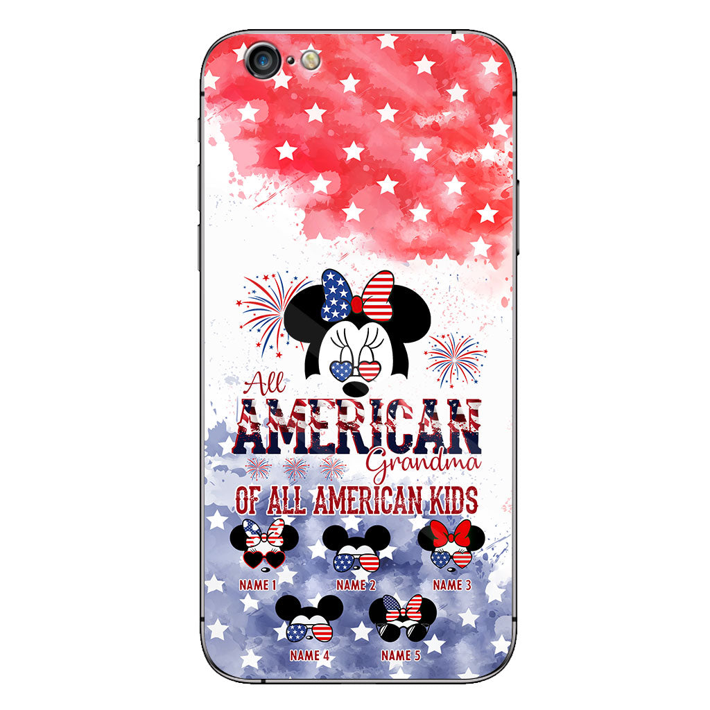 All American Grandma - Personalized Independence Day Phone Case