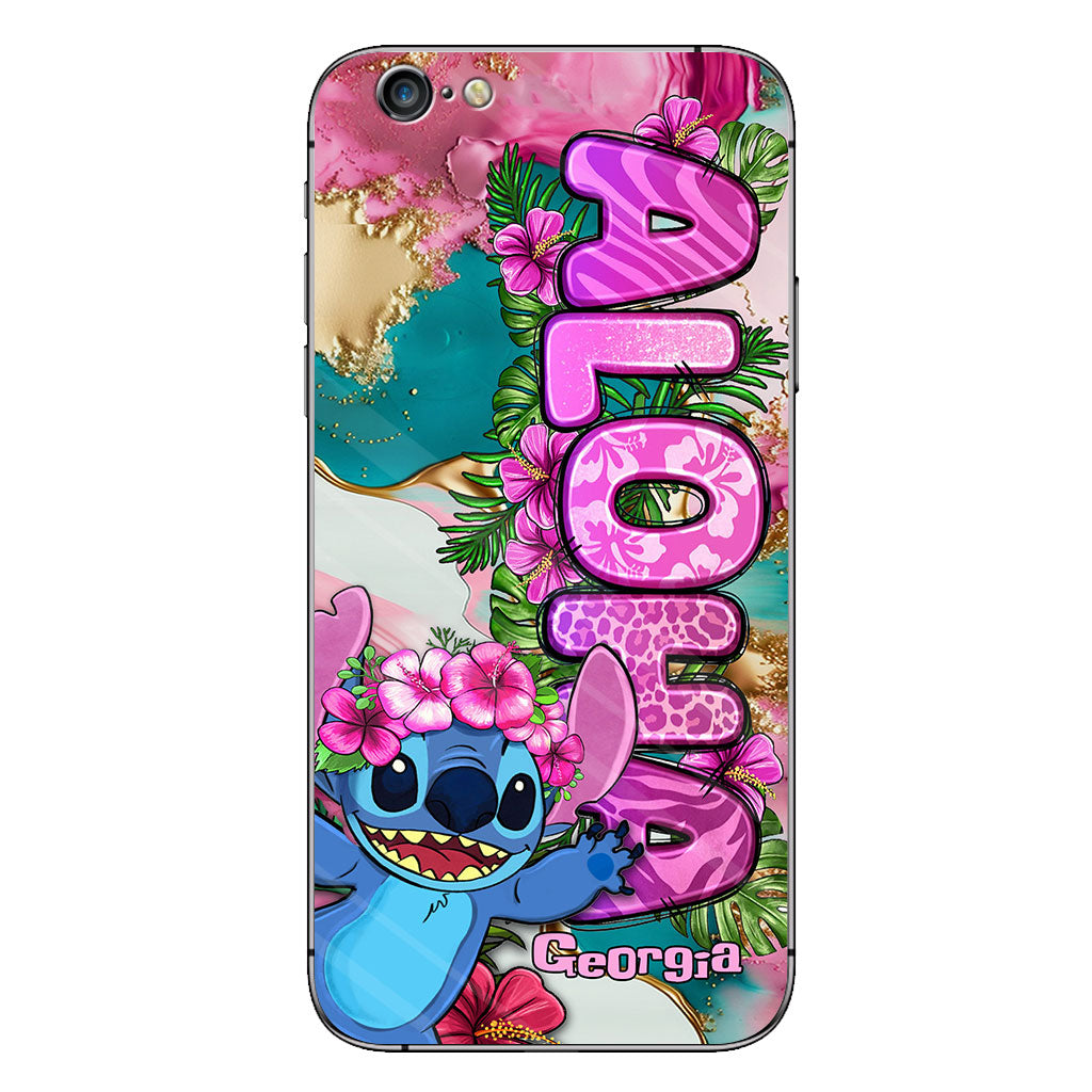 Ohana Tropical Colorful Leopard - Personalized Ohana Phone case