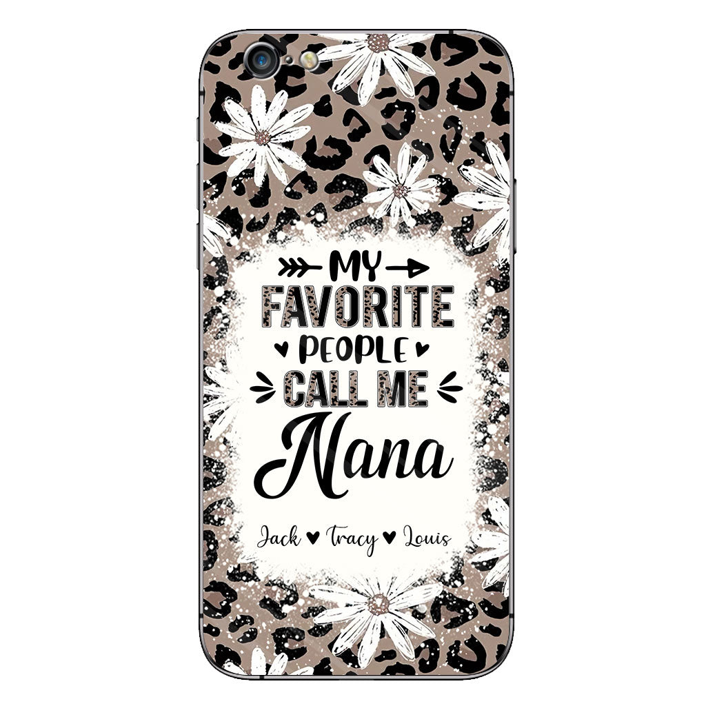 Daisy Leopard Grandma - Personalized Mother's Day Grandma Phone Case