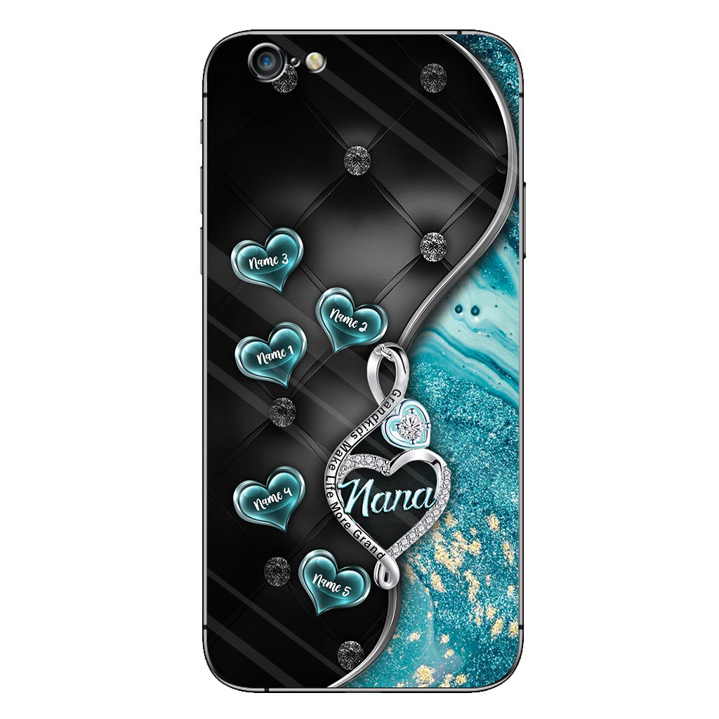 Grandkids Make Life More Grand - Personalized Mother's Day Grandma Phone Case