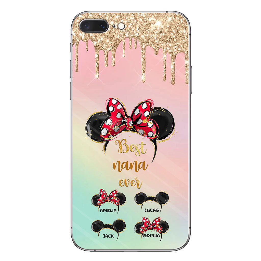 Happiest Nana Ever - Personalized Mother's Day Mouse Phone Case