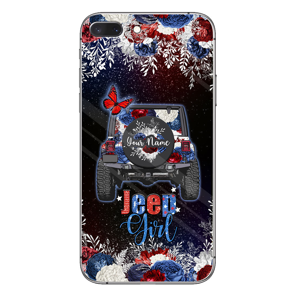 American Girl - Personalized Independence Day Car Phone Case