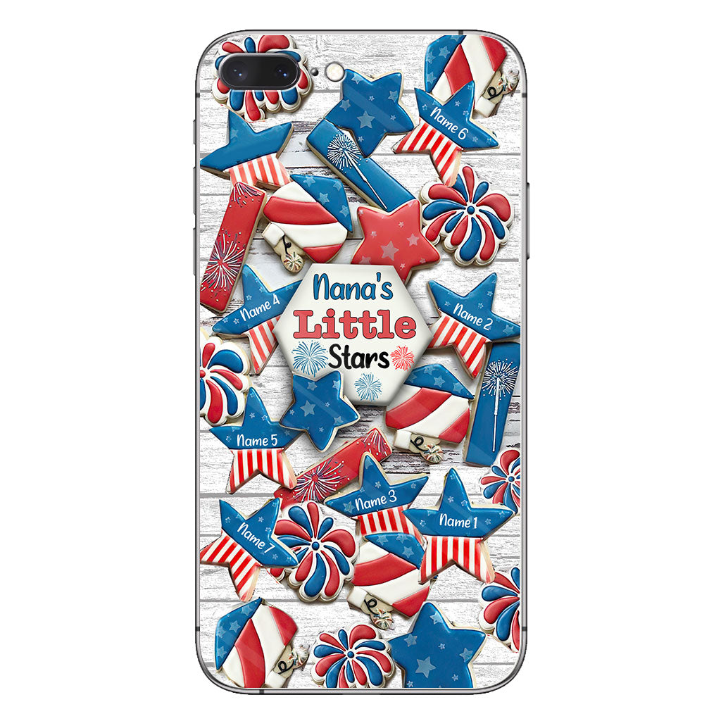 Nana's Little Stars - Personalized Independence Day Grandma Phone Case
