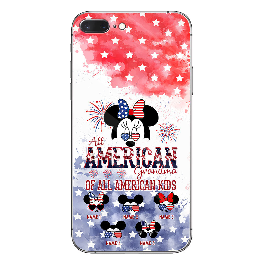 All American Grandma - Personalized Independence Day Phone Case