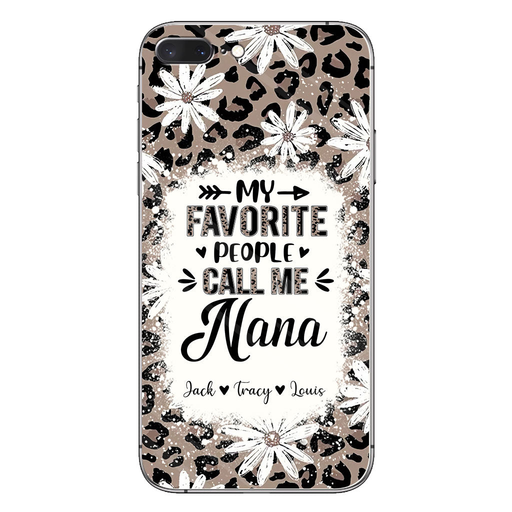 Daisy Leopard Grandma - Personalized Mother's Day Grandma Phone Case