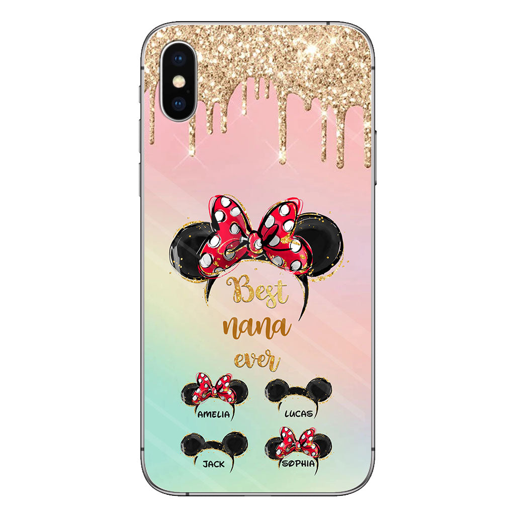Happiest Nana Ever - Personalized Mother's Day Mouse Phone Case