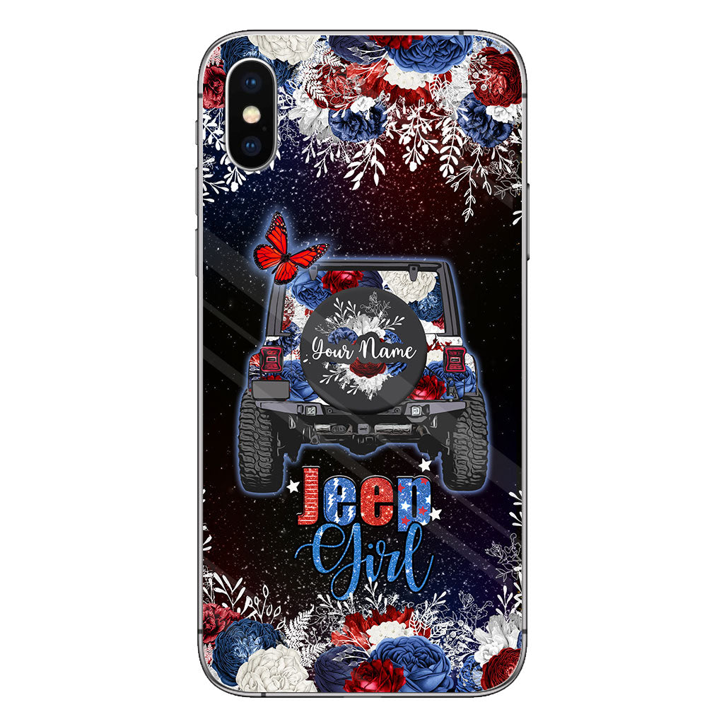 American Girl - Personalized Independence Day Car Phone Case