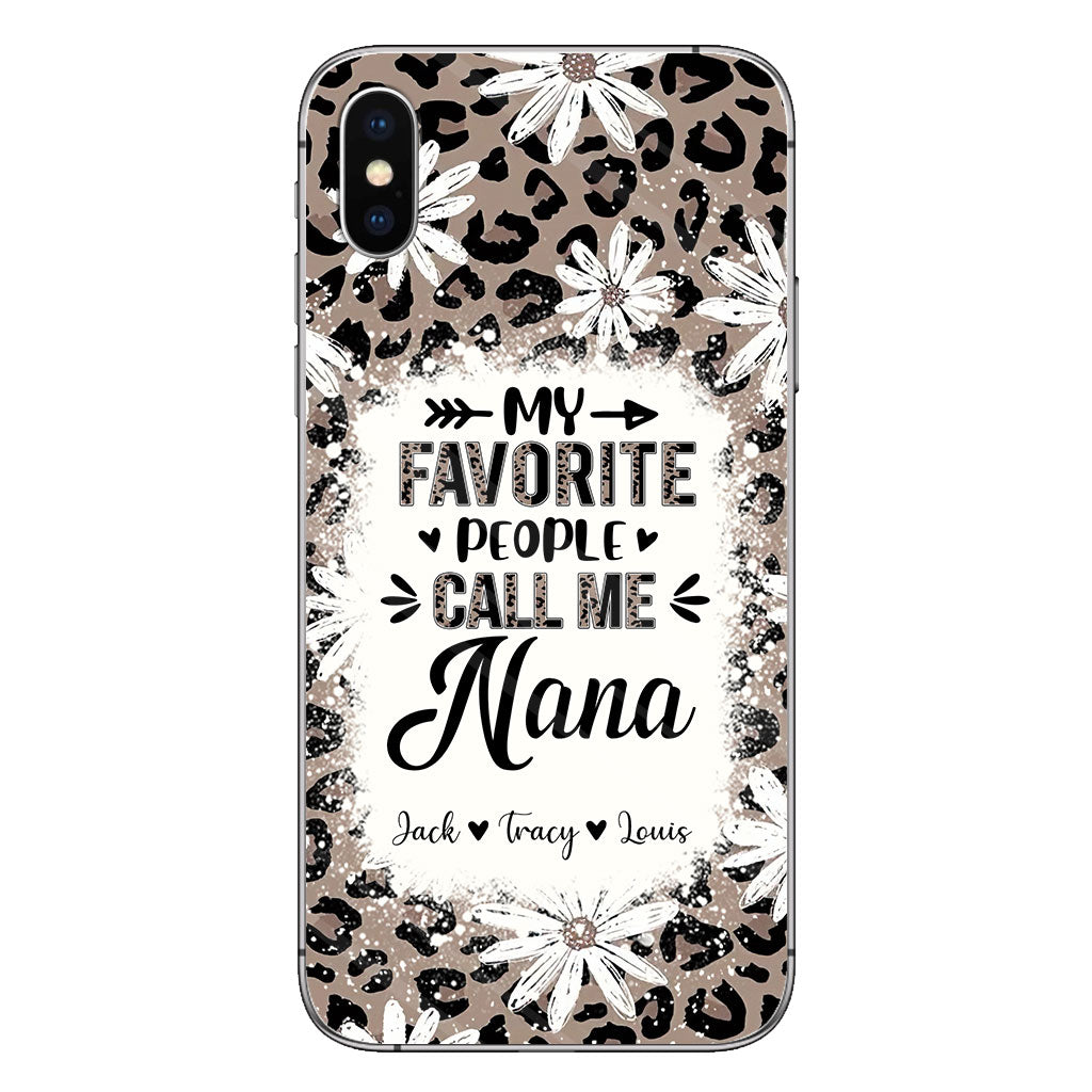 Daisy Leopard Grandma - Personalized Mother's Day Grandma Phone Case