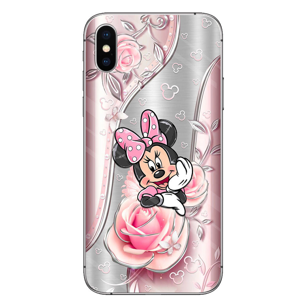 Black Pink Mouse Ears - Phone Case