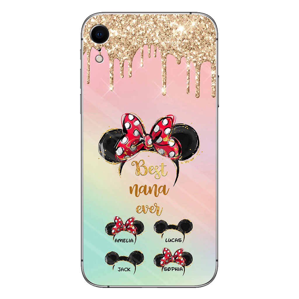Happiest Nana Ever - Personalized Mother's Day Mouse Phone Case