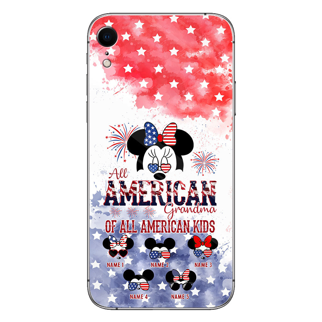 All American Grandma - Personalized Independence Day Phone Case