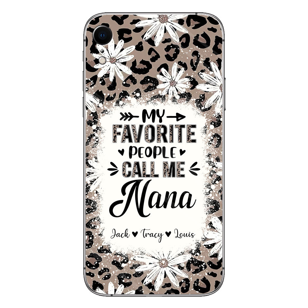Daisy Leopard Grandma - Personalized Mother's Day Grandma Phone Case