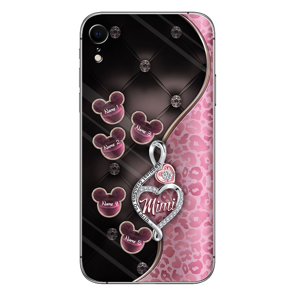 Happiest Grandma On Earth Rose Gold - Personalized Mother's Day Grandma Phone Case