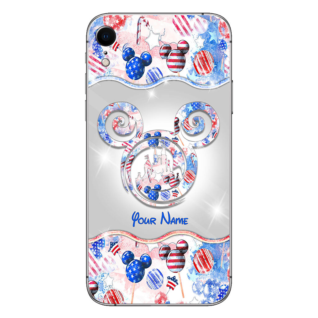 Happy 4th Of July - Personalized Independence Day Mouse Phone Case
