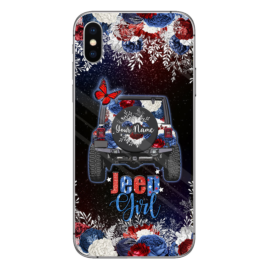 American Girl - Personalized Independence Day Car Phone Case