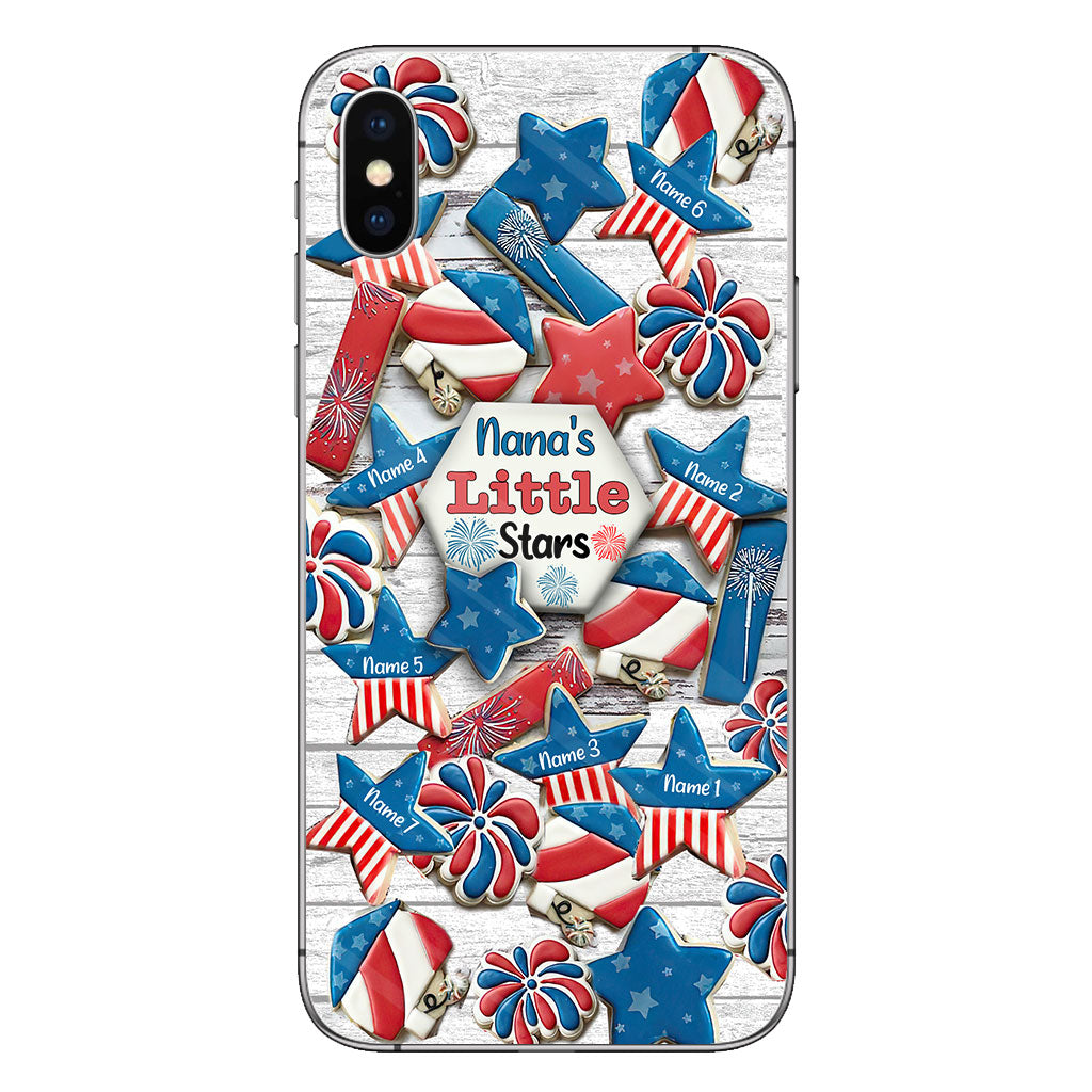 Nana's Little Stars - Personalized Independence Day Grandma Phone Case