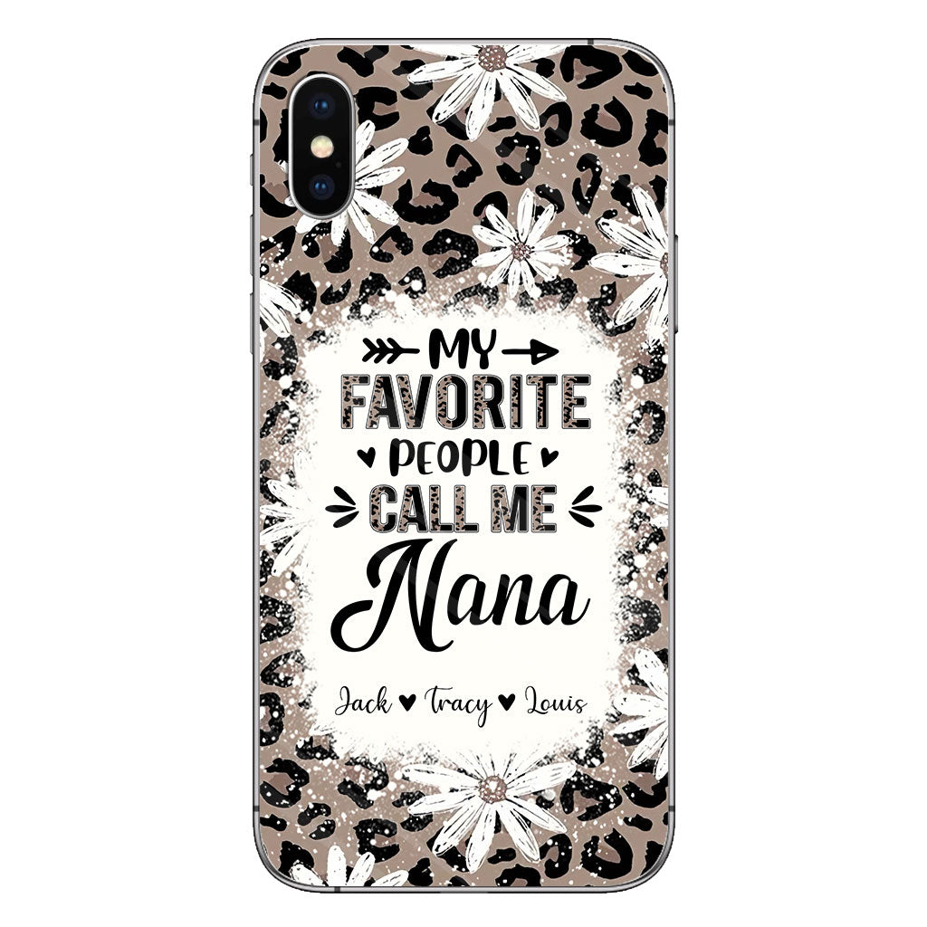 Daisy Leopard Grandma - Personalized Mother's Day Grandma Phone Case