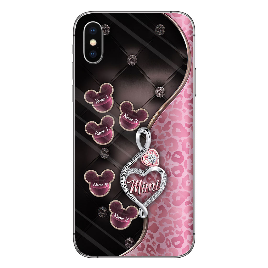 Happiest Grandma On Earth Rose Gold - Personalized Mother's Day Grandma Phone Case