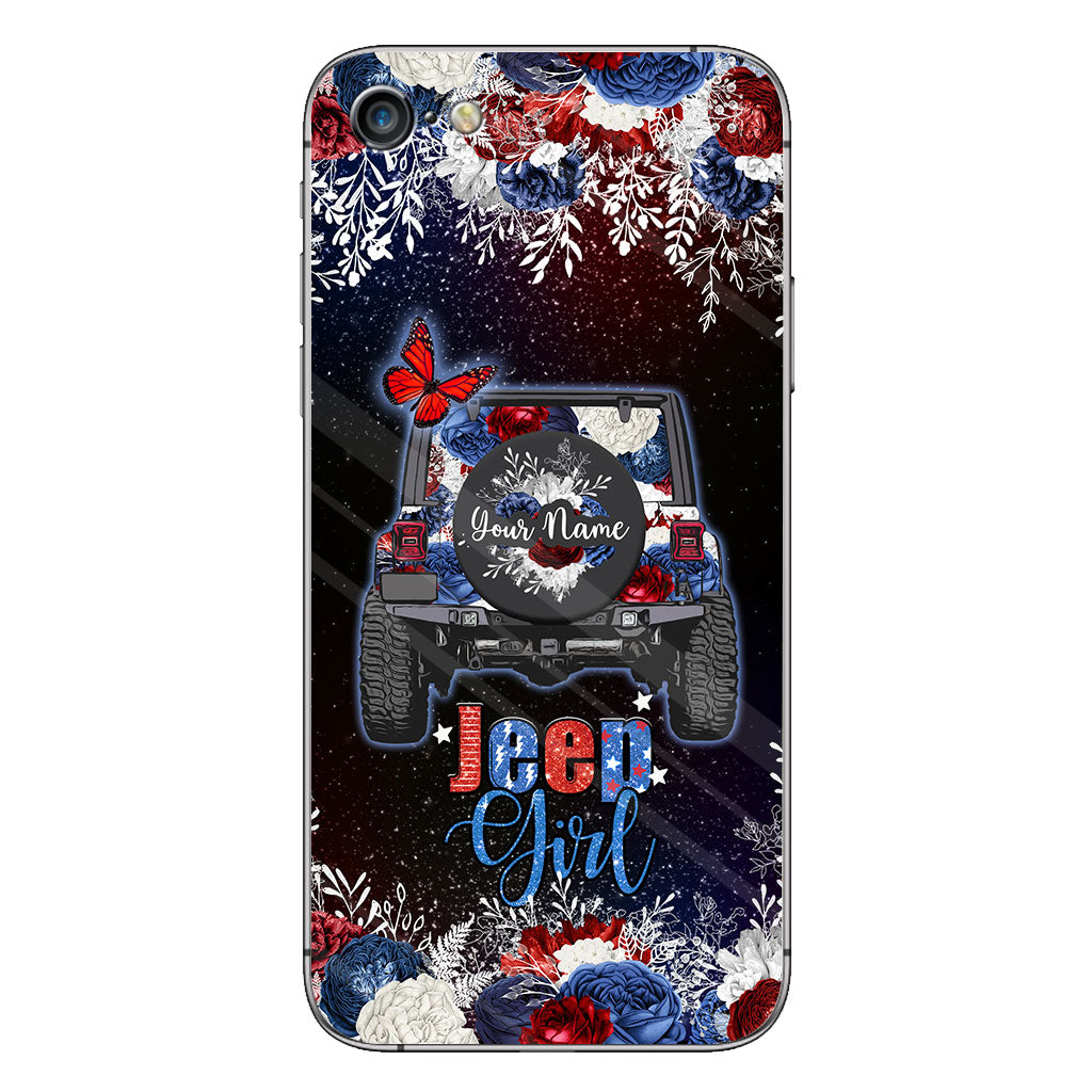 American Girl - Personalized Independence Day Car Phone Case