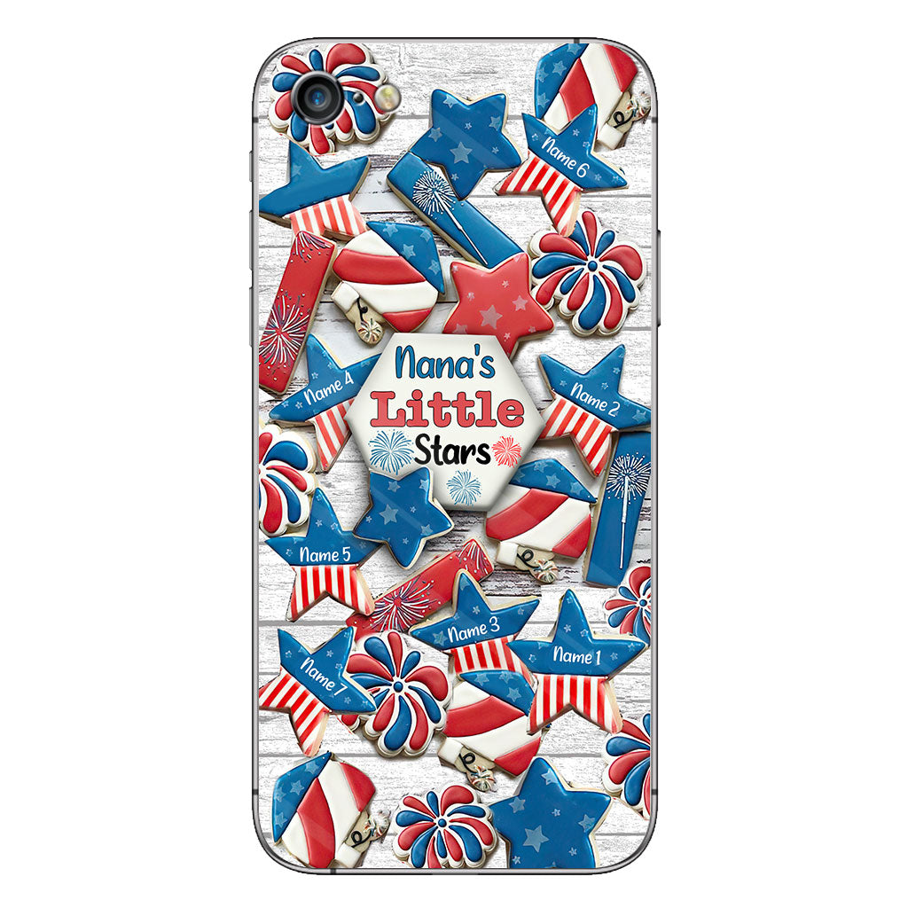 Nana's Little Stars - Personalized Independence Day Grandma Phone Case