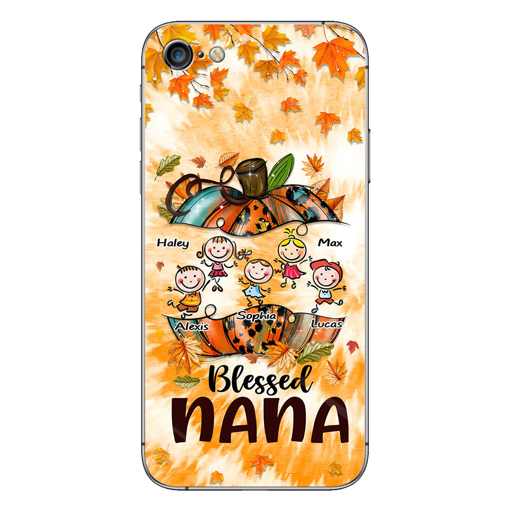 Blessed Nana - Personalized Thanksgiving Grandma Phone Case