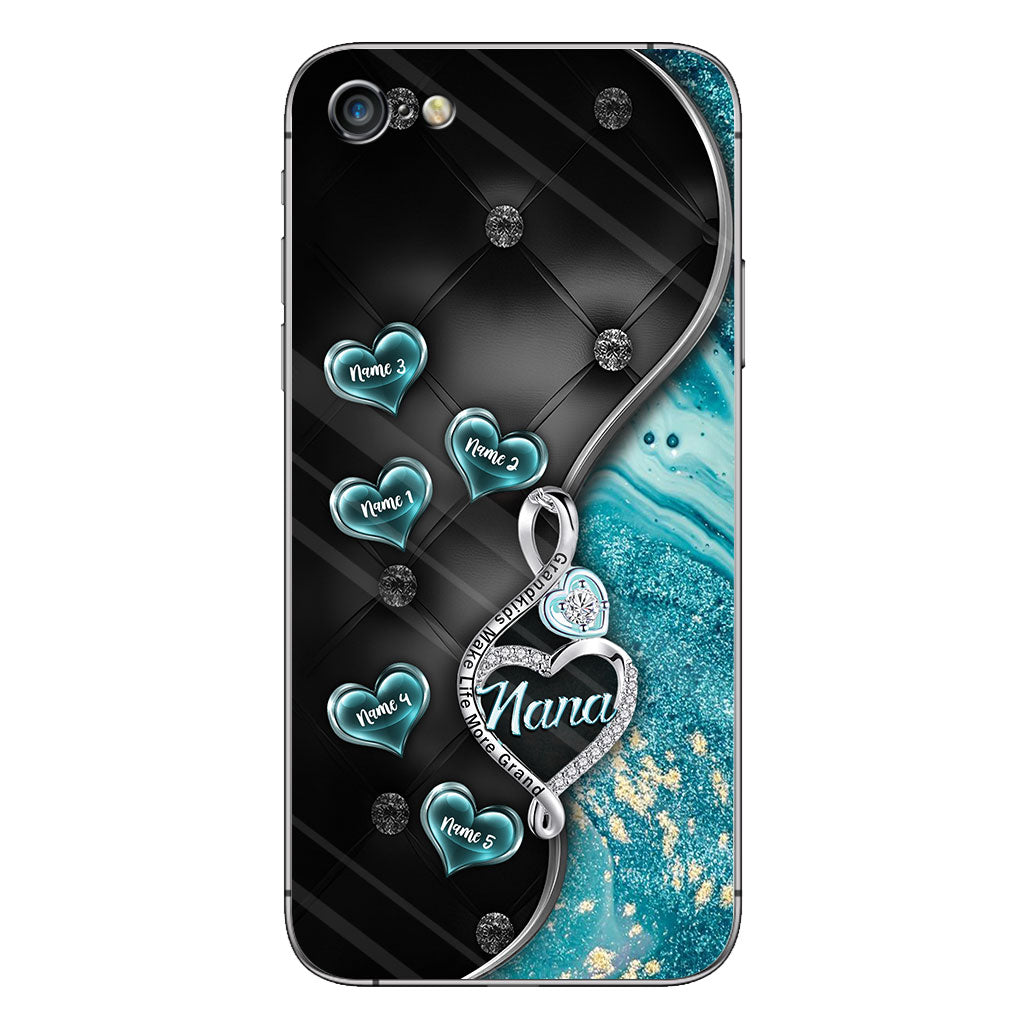 Grandkids Make Life More Grand - Personalized Mother's Day Grandma Phone Case