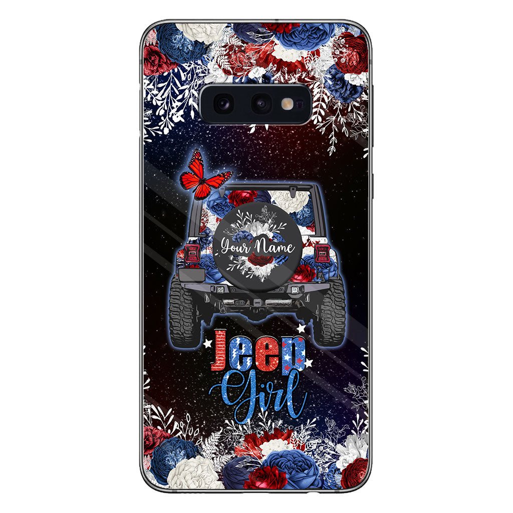 American Girl - Personalized Independence Day Car Phone Case