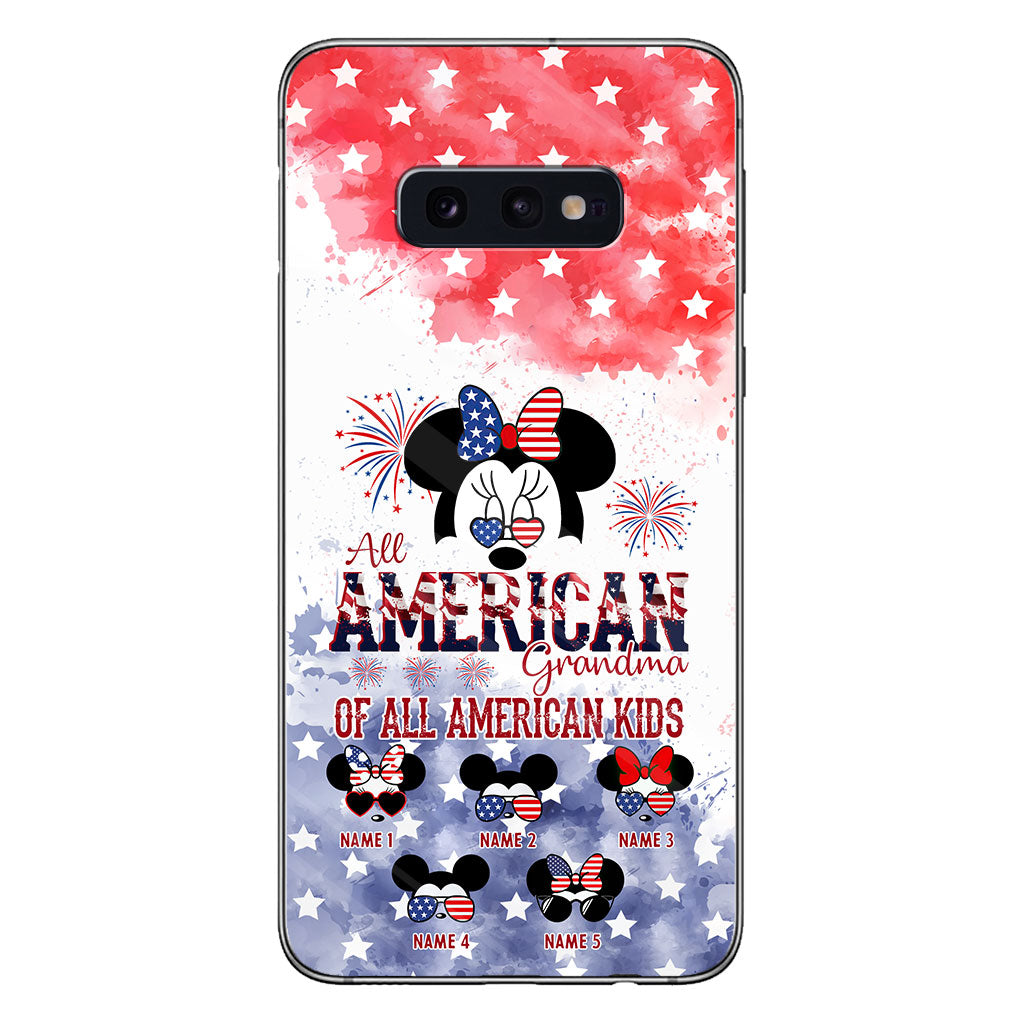 All American Grandma - Personalized Independence Day Phone Case