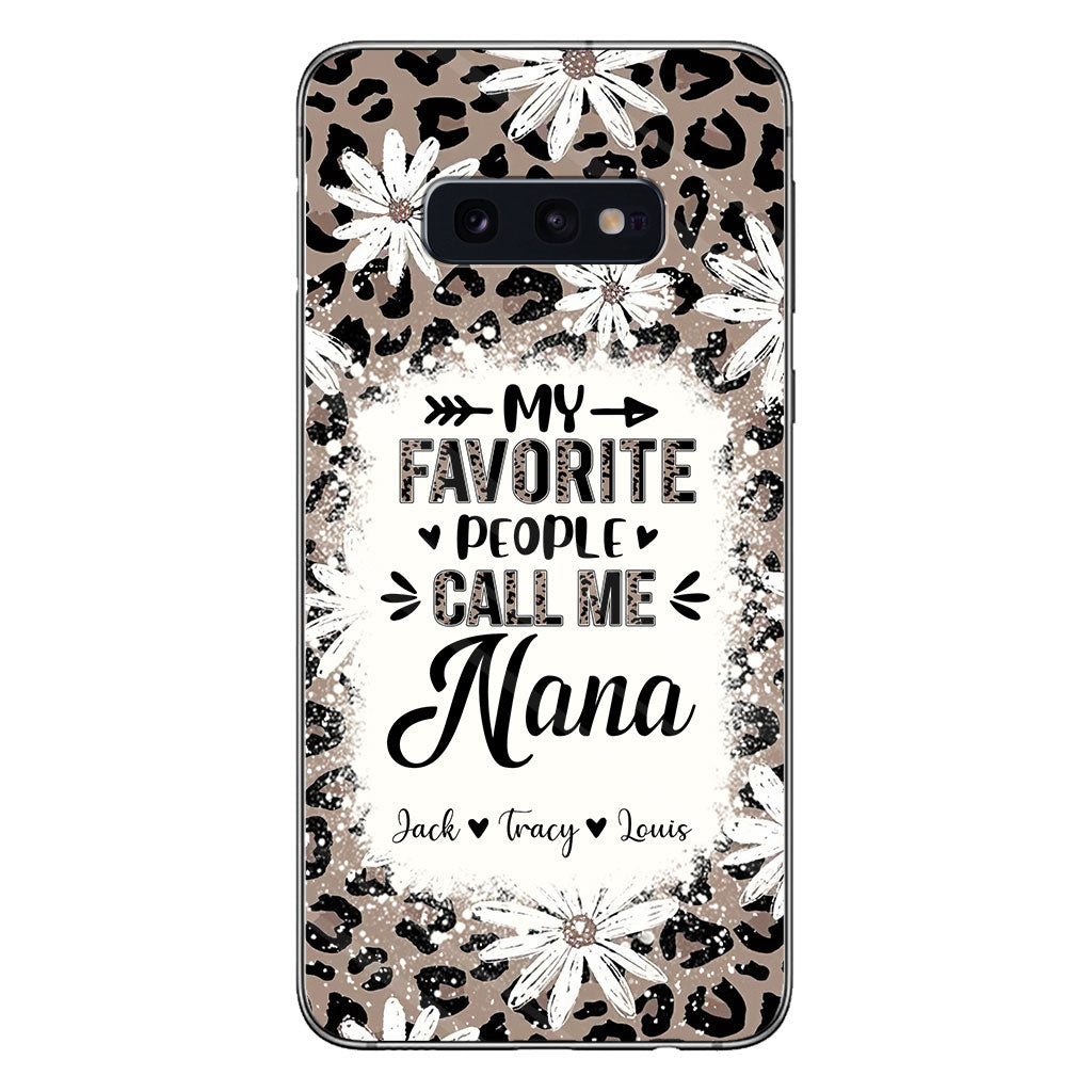 Daisy Leopard Grandma - Personalized Mother's Day Grandma Phone Case
