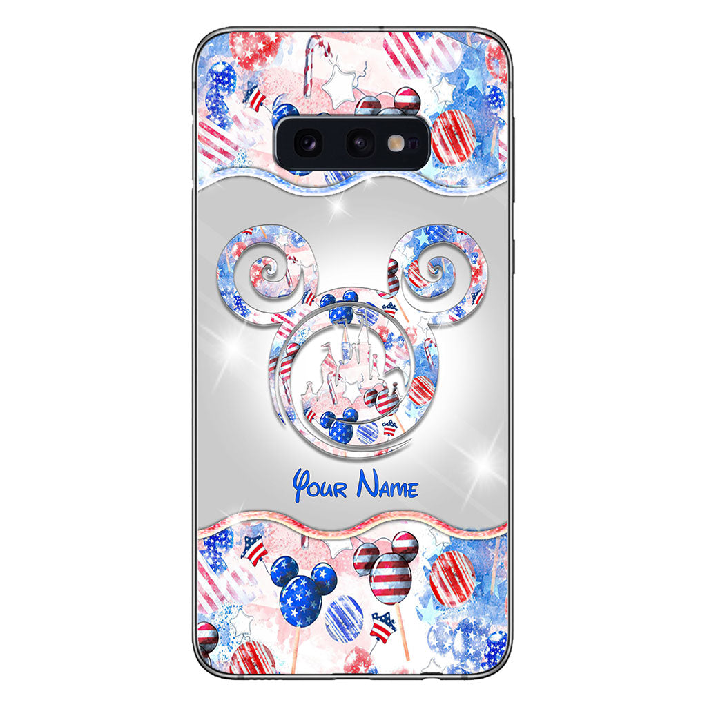 Happy 4th Of July - Personalized Independence Day Mouse Phone Case