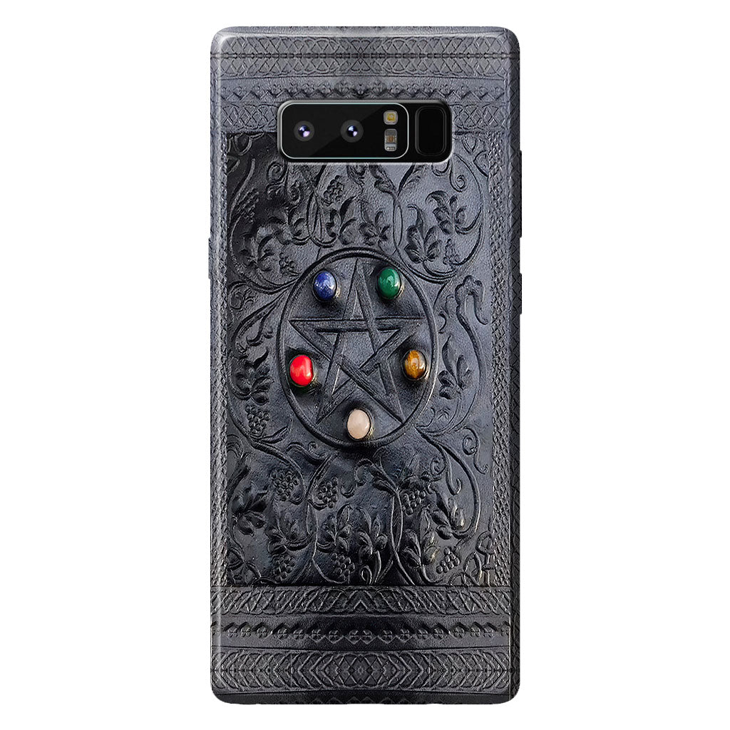 Salty Lil' Witch Leather Pattern Print Phone Case