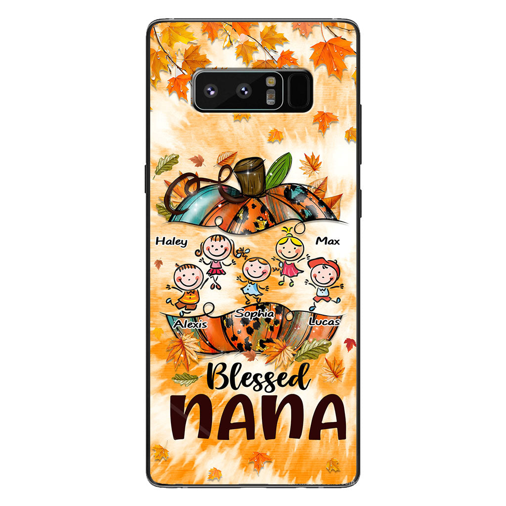 Blessed Nana - Personalized Thanksgiving Grandma Phone Case