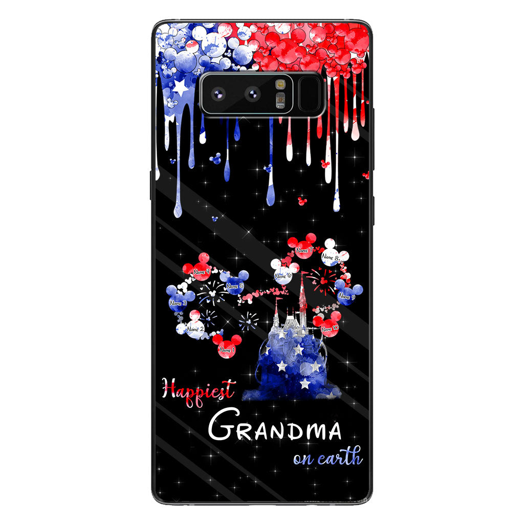 Happiest Grandma On Earth - Personalized Independence Day Phone Case