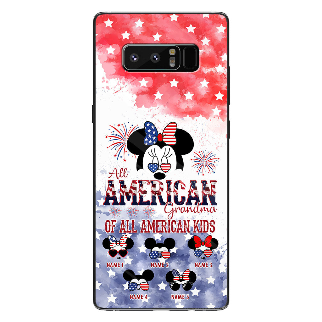 All American Grandma - Personalized Independence Day Phone Case